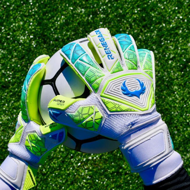 gk gear Renegade GK Vortex Wraith Goalie Gloves | 3.5+3mm Hyper Grip & 4mm Duratek