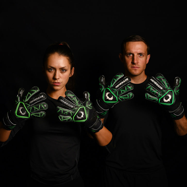 male and female goalkeeper wearing triton raider